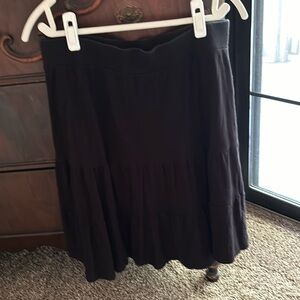 Loft black cotton skirts